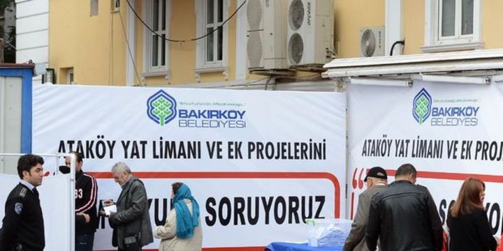 Ataköy Yat Limanı projesi için oylama