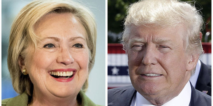 Clinton Bloomberg anketinde 3 puan önde