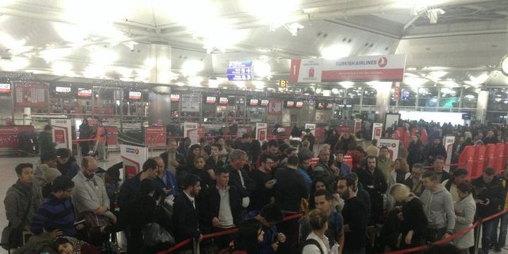 Atatürk Havalimanında yolcu yoğunluğu