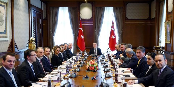 Cumhurbaşkanı Erdoğan TÜSİAD heyetini kabul etti