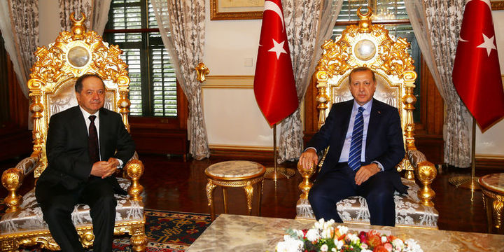 Erdoğan IKBY Başkanı Barzani
