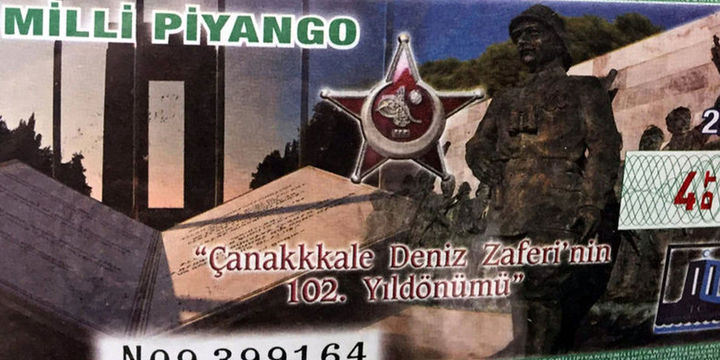 Milli Piyango biletlerine Çanakkale 3 "k" ile yazıldı