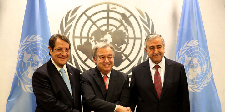 Guterres, Akıncı ve Anastasiadis ile New York