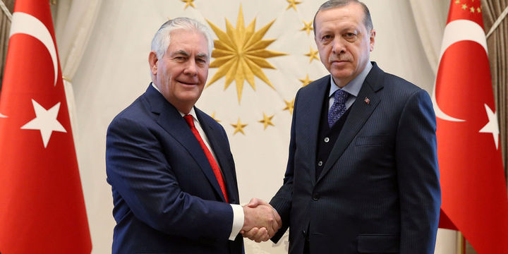 Erdoğan ABD Dışişleri Bakanı Tillerson