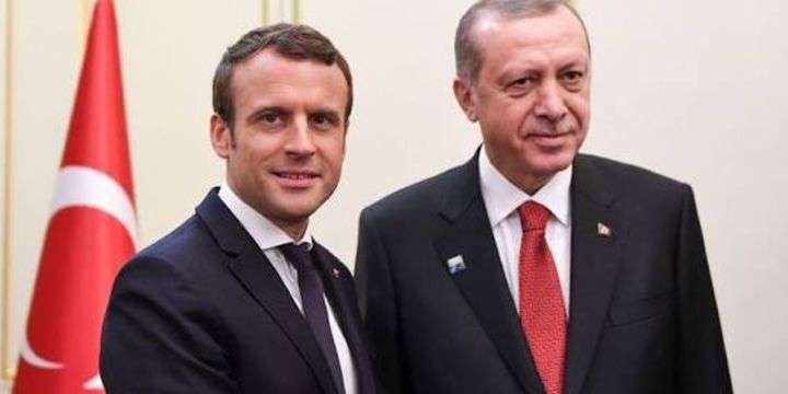 Erdoğan Macron ile Suriye ve Irak