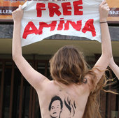 Femen'den özgürlük protestosu